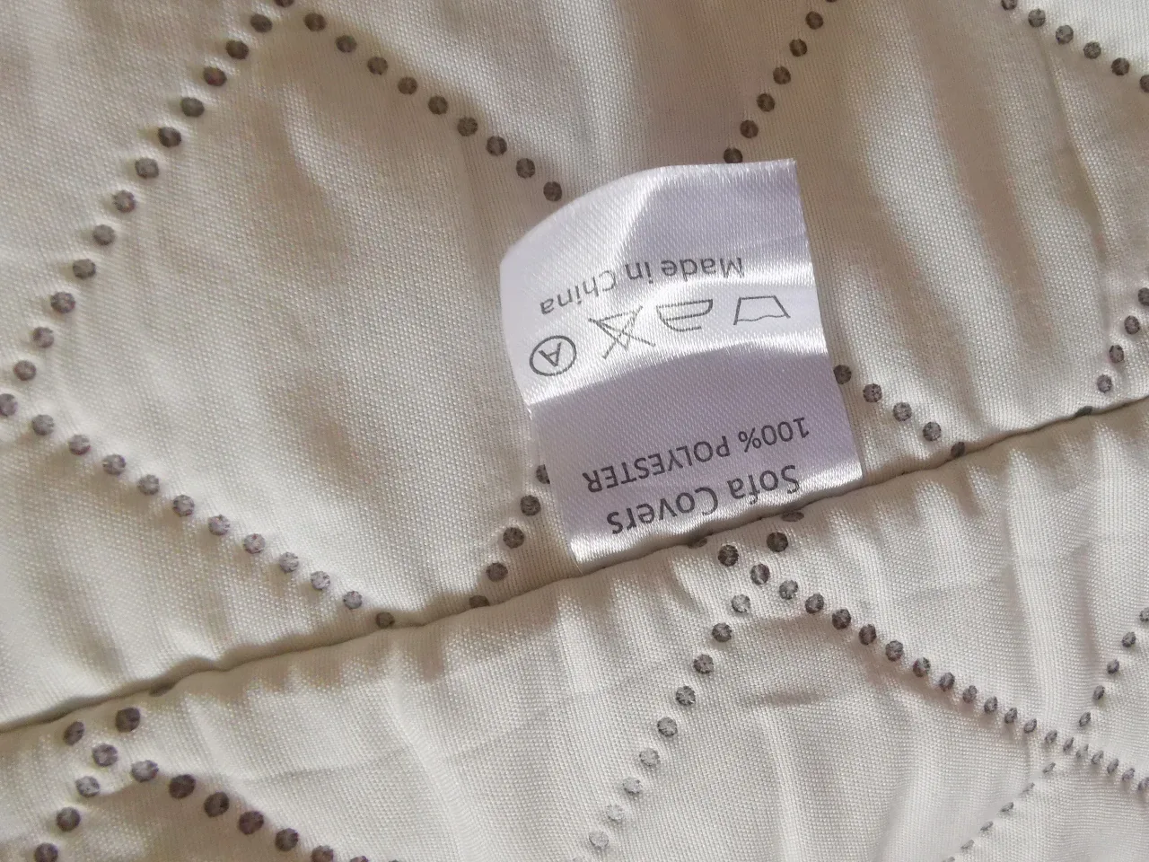 Quilted Sofa one seat  Cover - Brown image indicator(4)