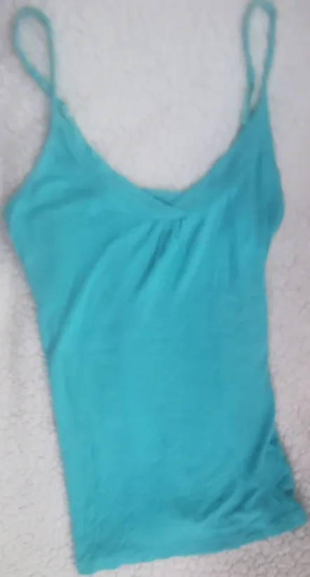 Suzy Shier Turquoise Tank Top - Size M thumbnail