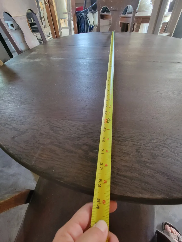 Antique Wood Dining Table with 6 Chairs image indicator(4)