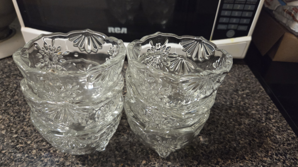Vintage Clear Glass Bowl & Candy Dish Set - photo 2