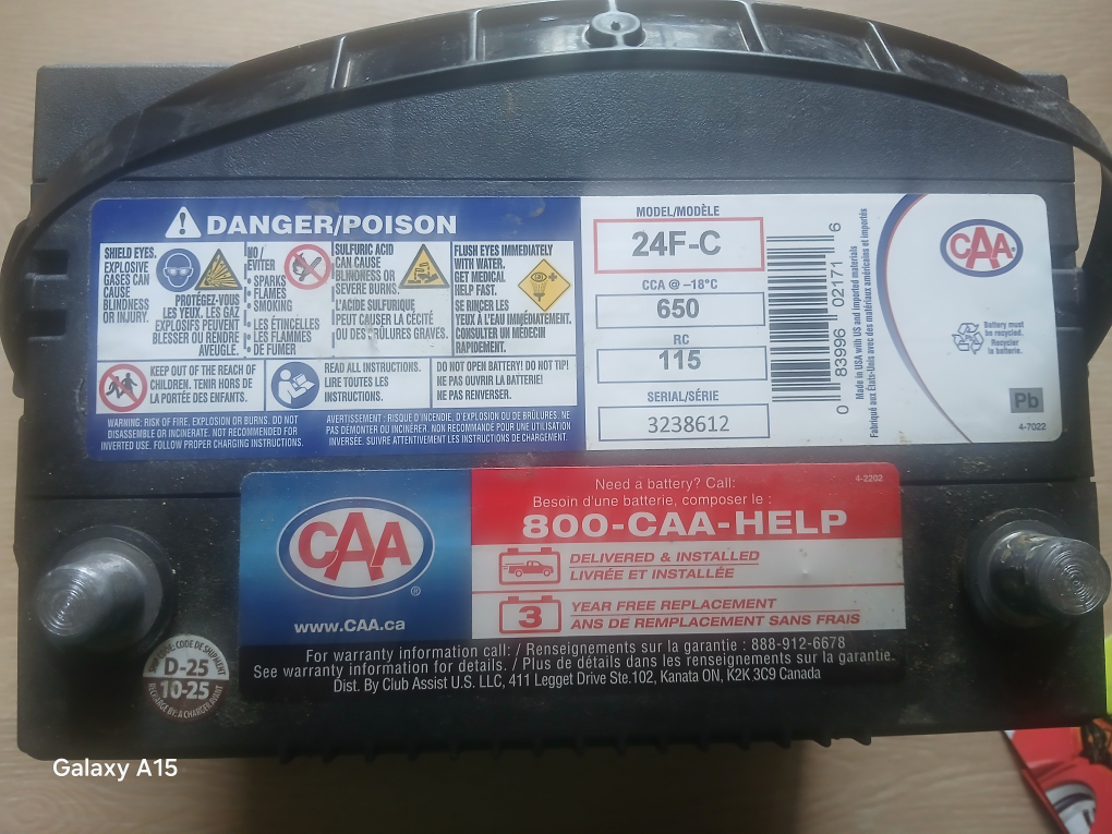 CAA Premium 24F-C Car Battery - photo 2
