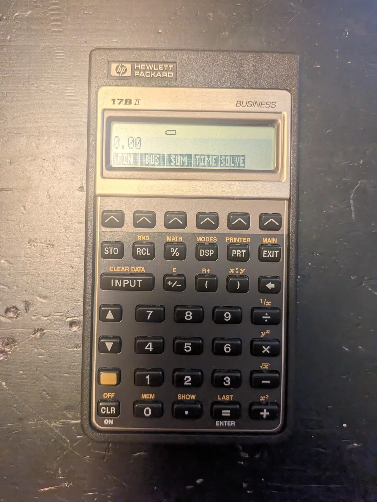 HP 17B II Business Calculator thumbnail