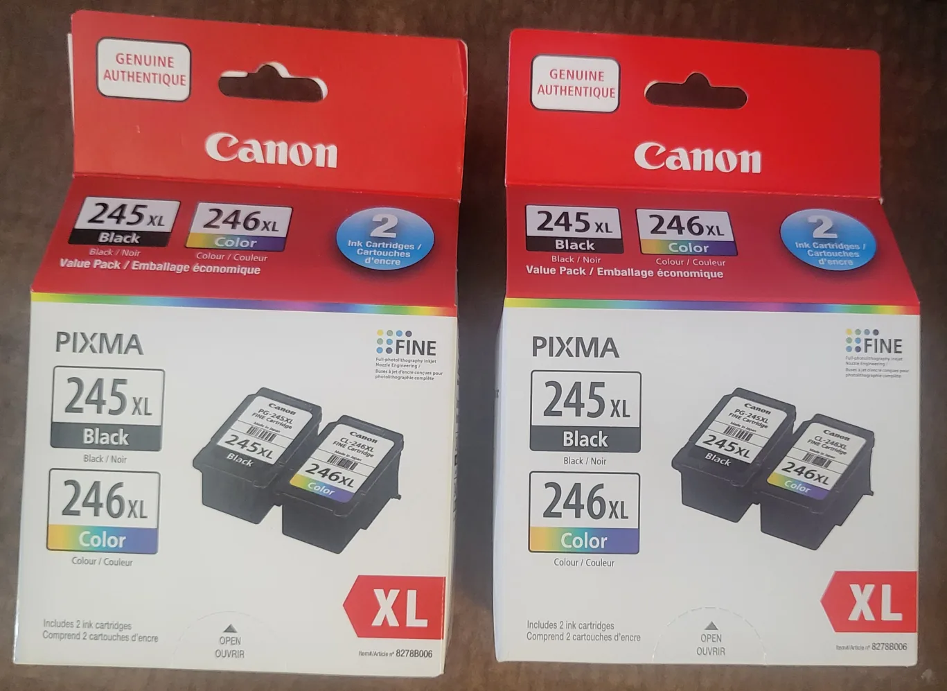 Canon 245XL/246XL Ink Cartridge Value Pack - New thumbnail