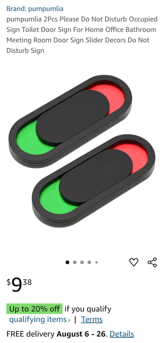 BNIB 5pcs Vacant/Occupied Privacy Sign image indicator(6)