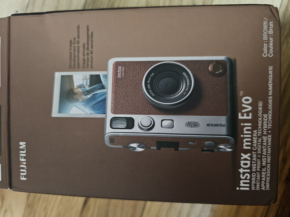 Fujifilm Instax Mini Evo Hybrid Instant Camera - Brown - photo 2