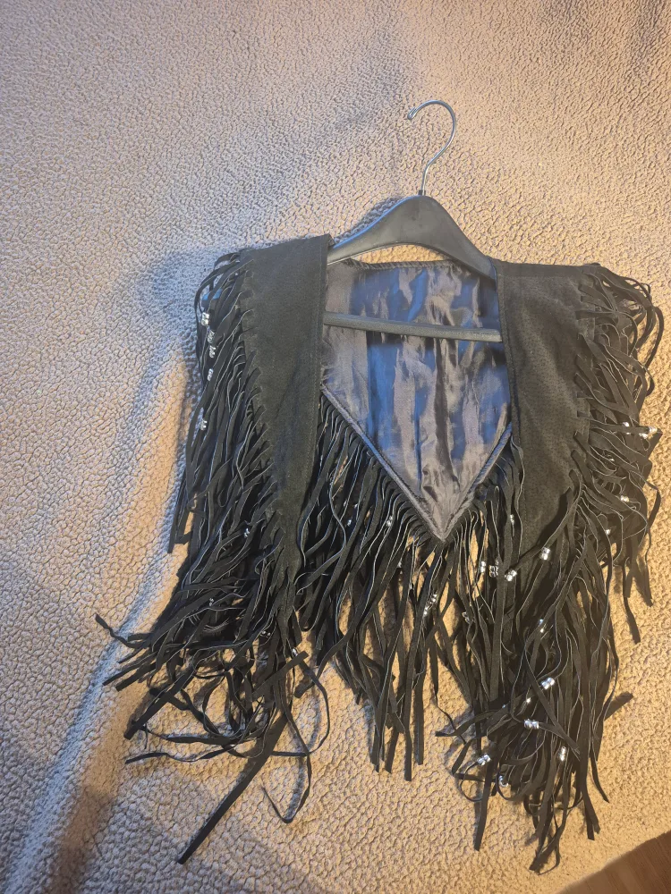 Black Fringe Vest thumbnail