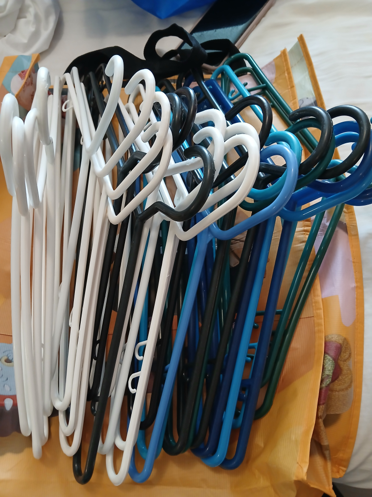 Assorted Colour Clothes Hangers