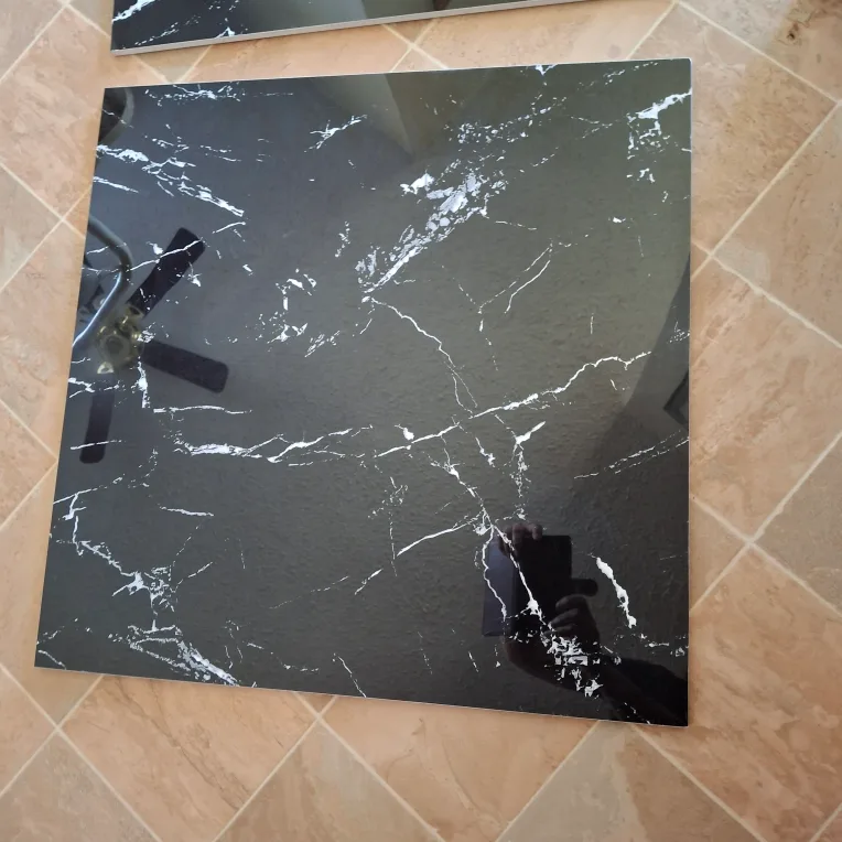 Black Marble porcelain tile set of 3 image indicator(2)