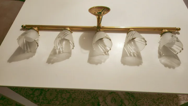 5-Light Brass Ceiling Fixture image indicator(5)