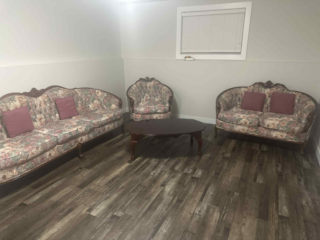Floral Sofa, Loveseat & Chair Set