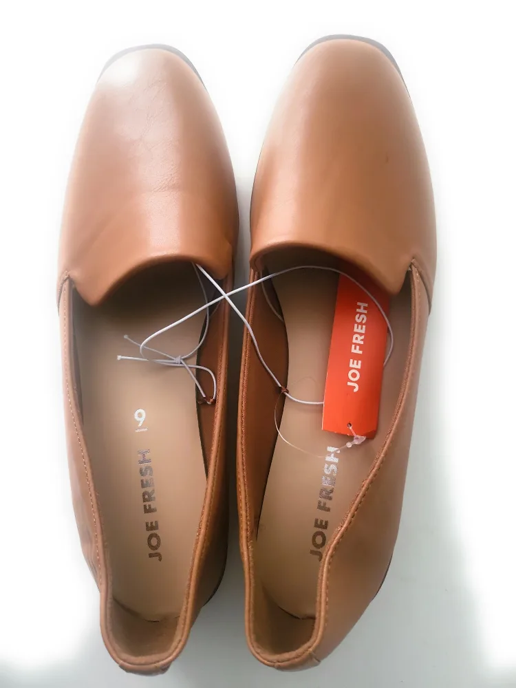 New Joe Fresh Tan Loafers - Size 9 thumbnail