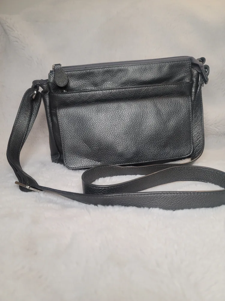 Danier Leather Gray Handbag Purse thumbnail