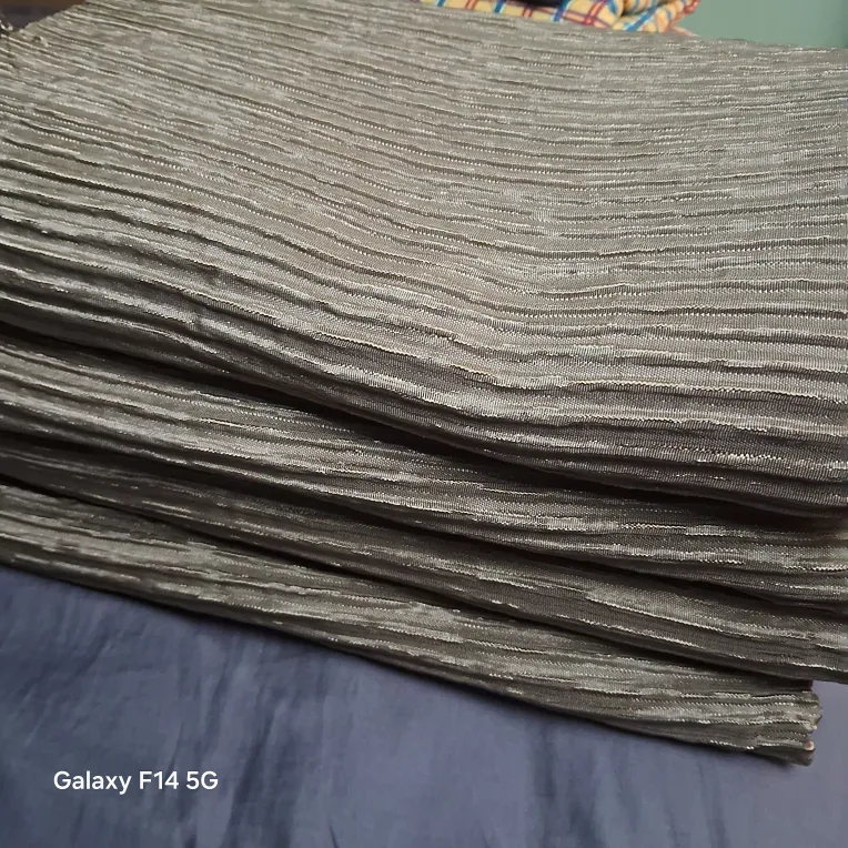 4 yards beautiful olive green fabric (plz read description) thumbnail