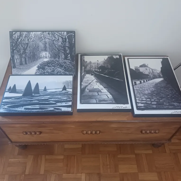 Set of 4 Canvas mounted pictures thumbnail
