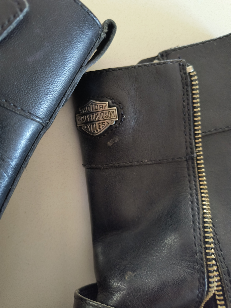 Harley Davidson Black Leather Boots - photo 3