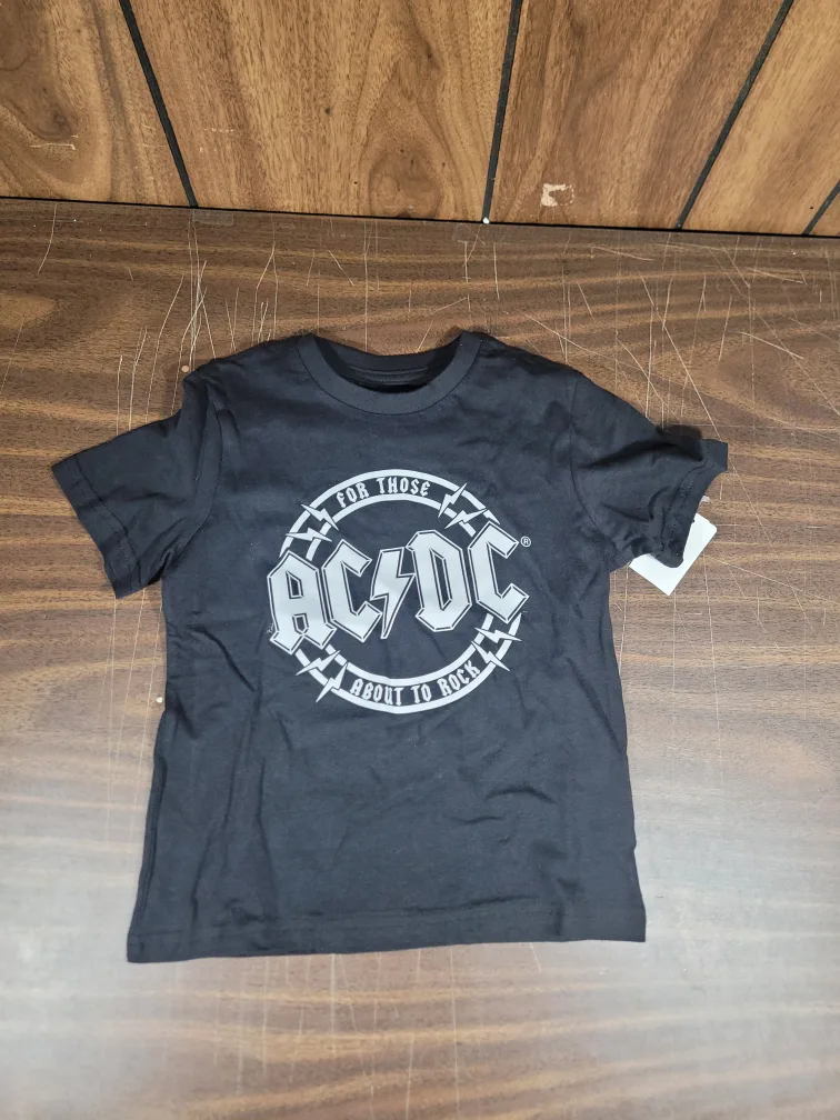 AC/DC Black T-Shirt Size 4T thumbnail