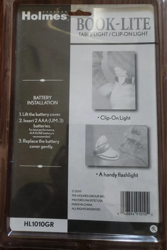🇨🇦 Holmes Book-Lite Table/Clip-On Light - New in Package image indicator(2)