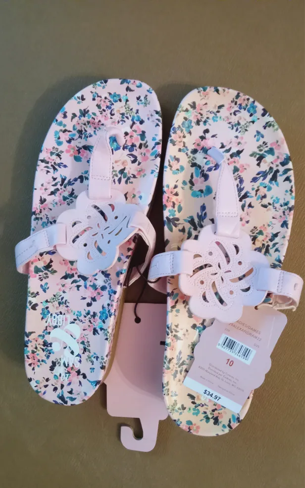 New Libby Edelman Floral Sandals - Size 10 thumbnail