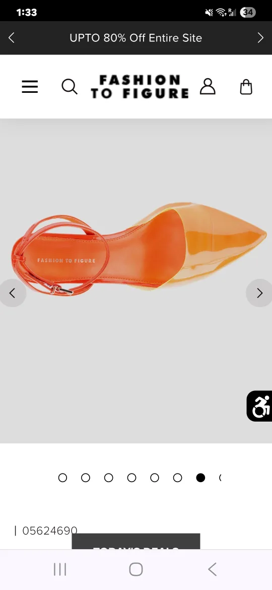 Fashion to Figure Orange Heels thumbnail
