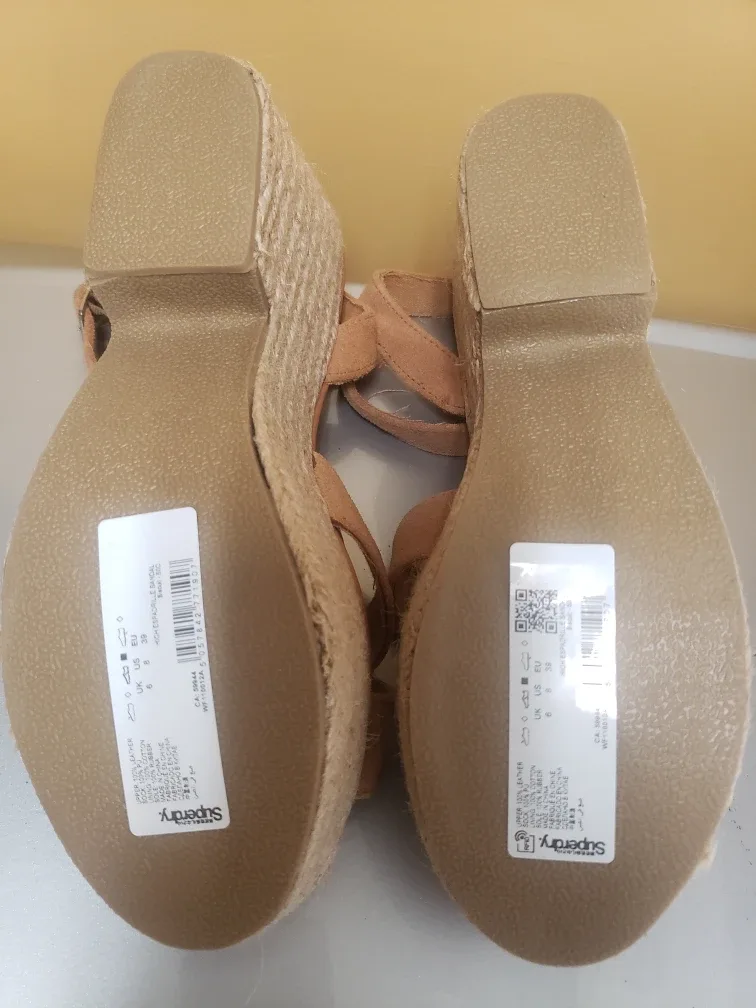 Superdry Espadrille Wedge Sandals - Size 8 image indicator(4)