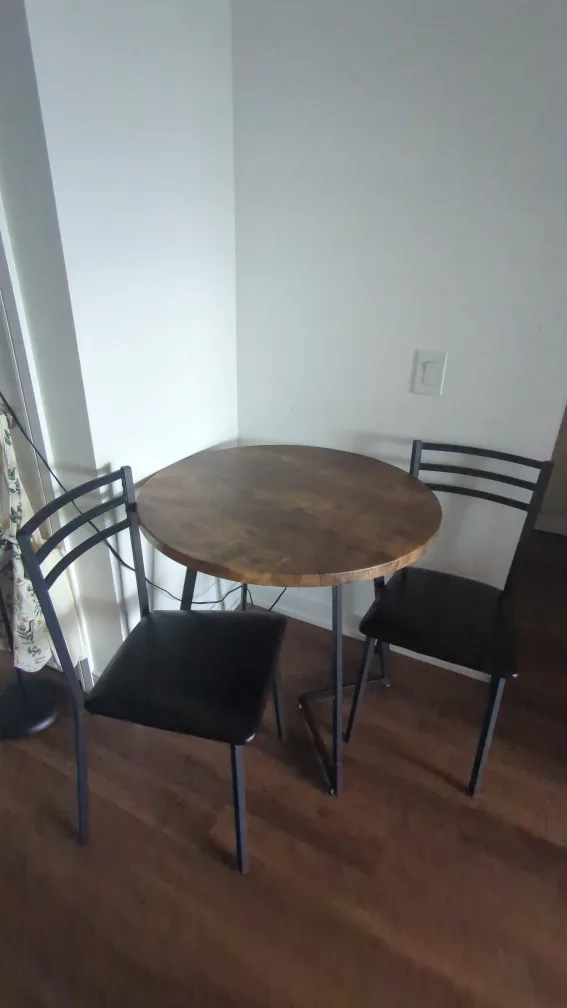 Round Dining Table with 2 Chairs thumbnail
