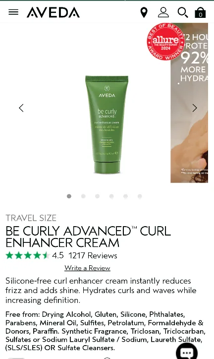 🇨🇦 Aveda Curl Enhancer - BE CURLY image indicator(2)