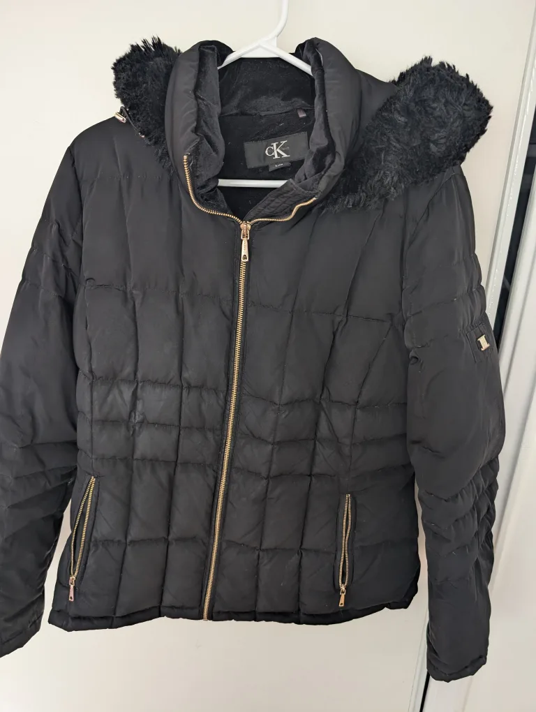 Calvin Klein Black Puffer Jacket thumbnail
