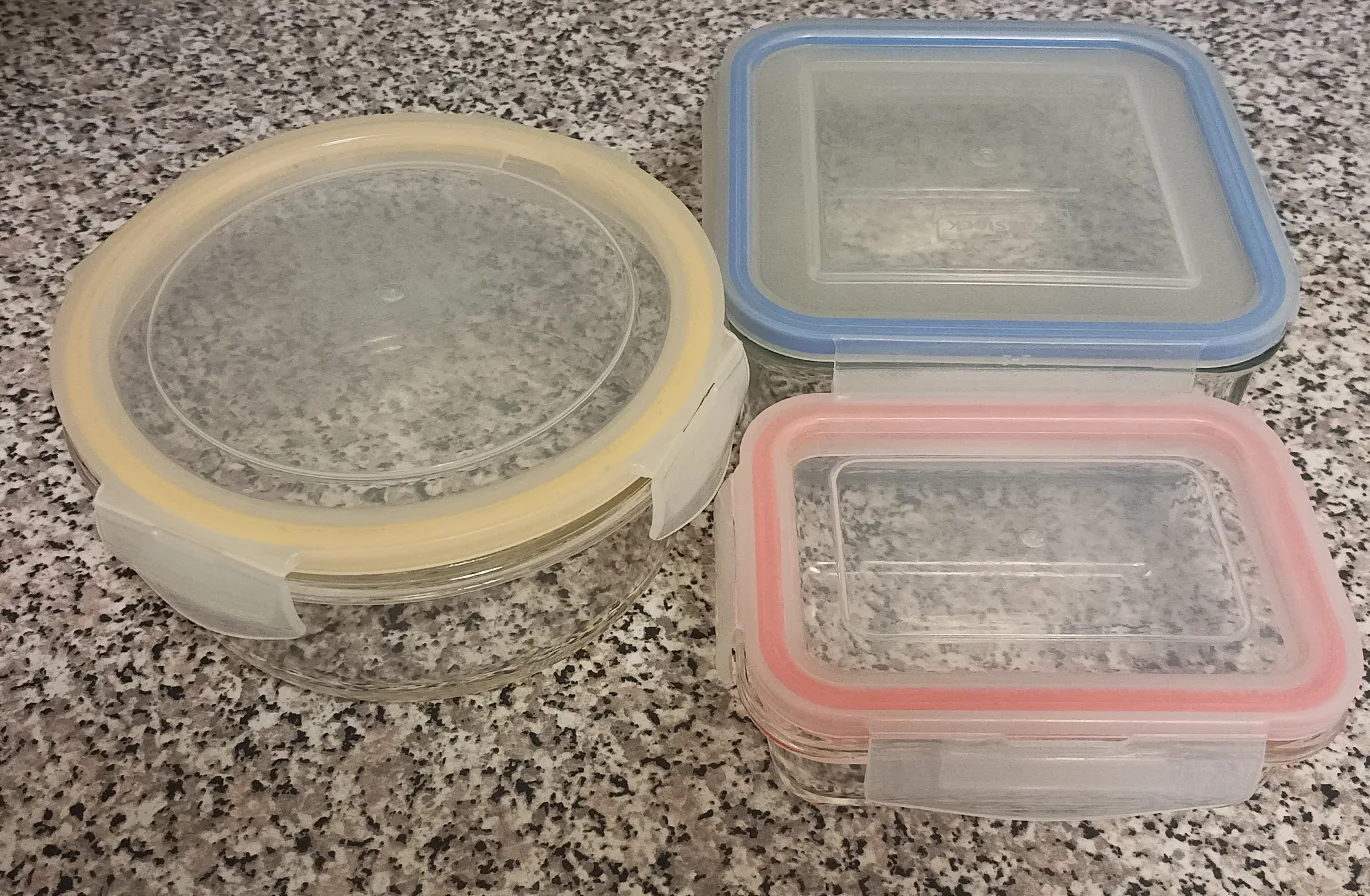 Containers set + free 4 Ikea Glasses &  milk pitcher thumbnail