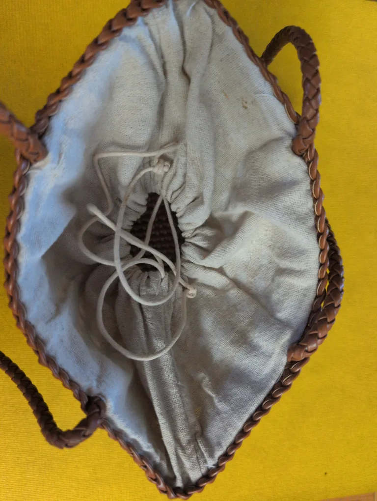 Zara Brown Woven Shoulder Bag image indicator(4)