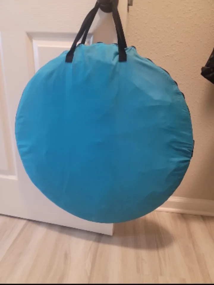 Ikea Blue Pop Up Beach Tent Sun Shelter🧡 image indicator(3)