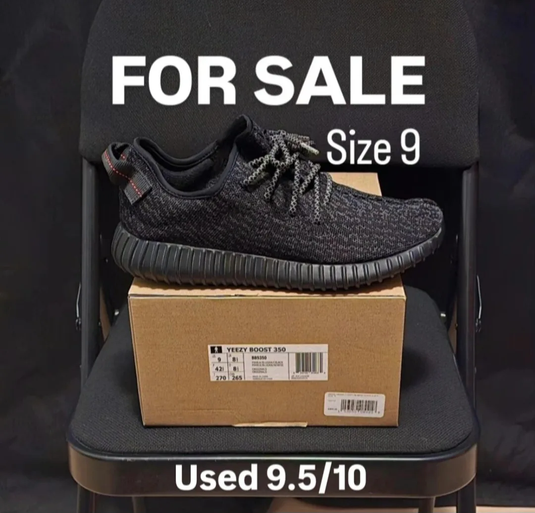 Adidas Yeezy V1 Pirate Black size 9 thumbnail