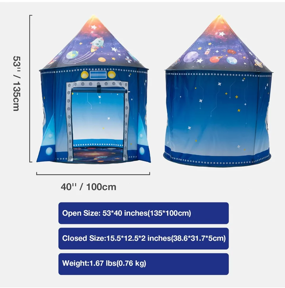 WillingHeart Rocket Ship Play Tent image indicator(3)