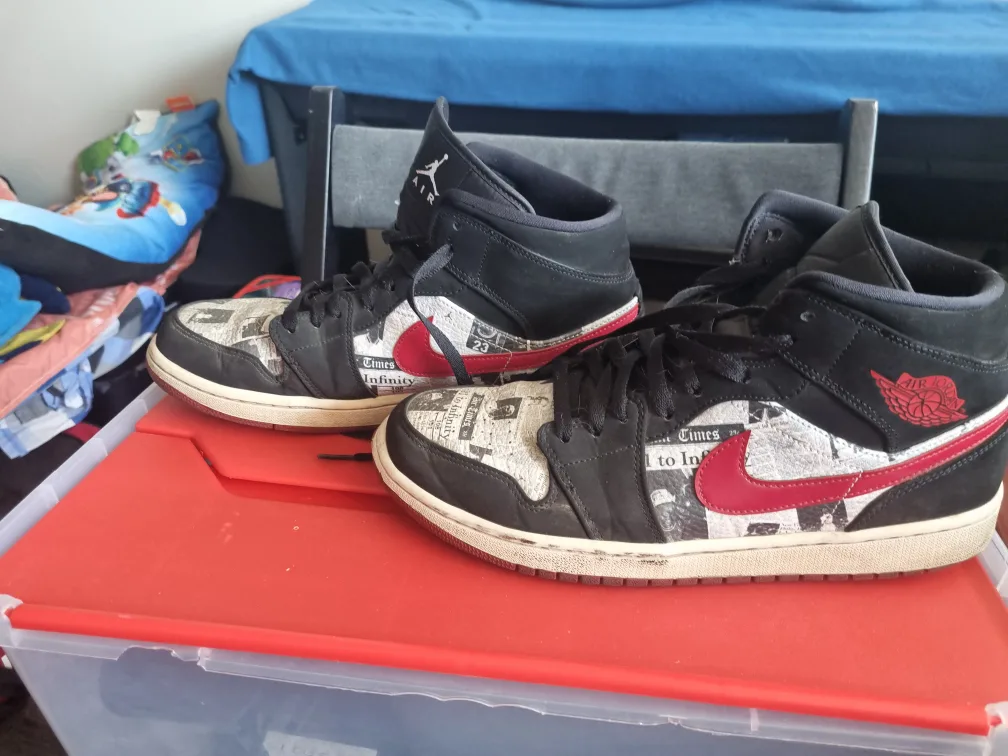 Nike Air Jordan 1 Mid Newspaper Print thumbnail