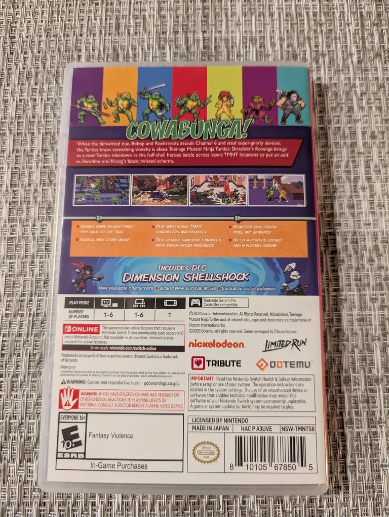Nintendo switch Shredder's revenge Anniversary Edition image indicator(2)