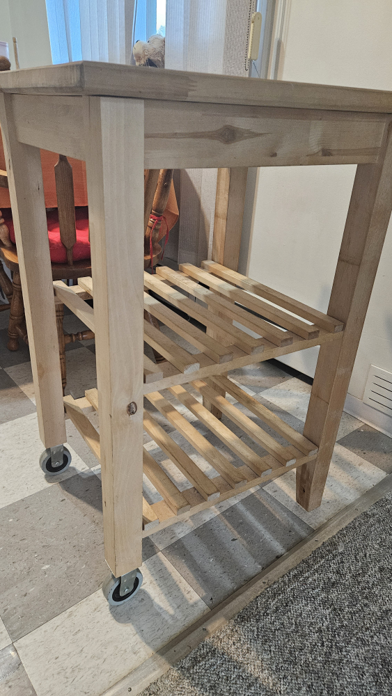 Wooden Kitchen Cart with Wheels - photo 2