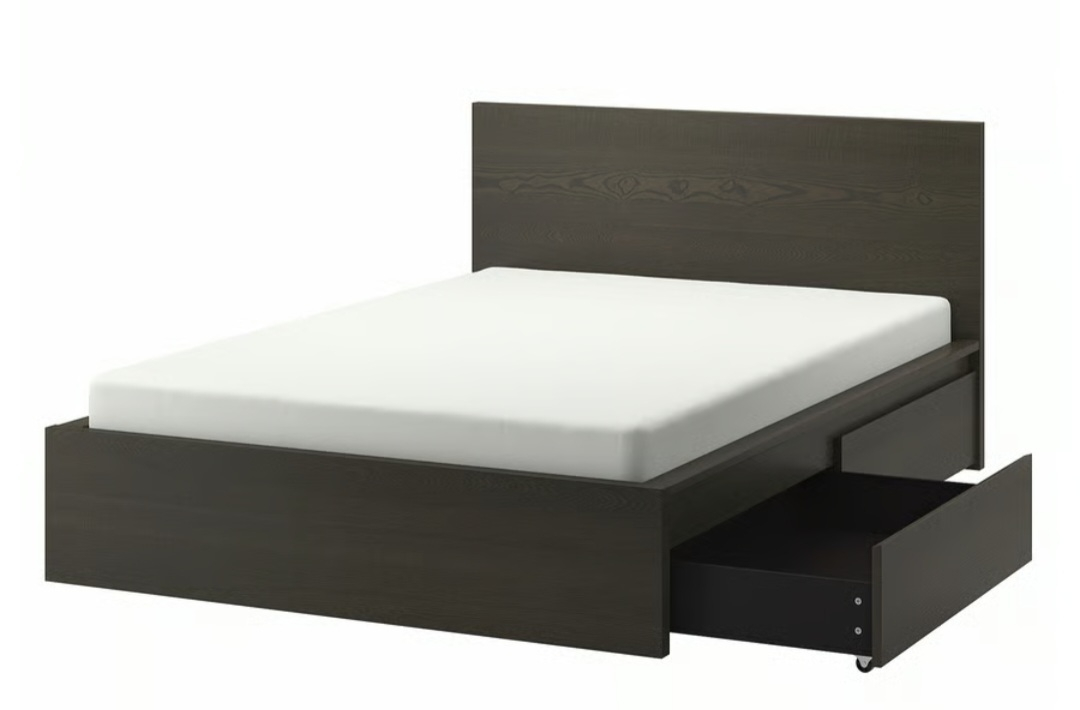 IKEA Malm Queen Bed Frame with Storage