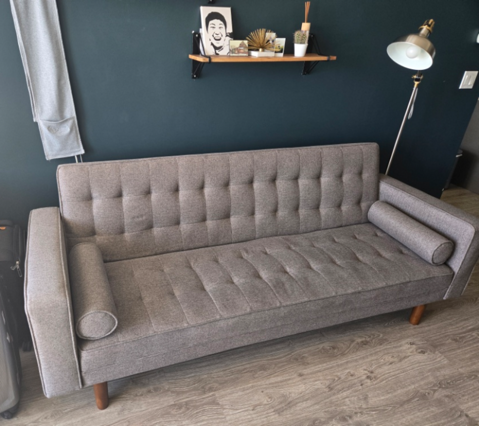Grey Futon Sofa Bed