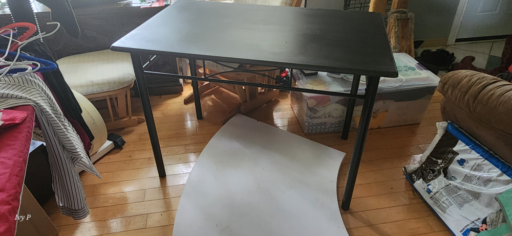 Black Metal Frame Table