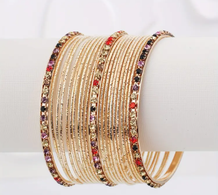Gold Tone Bangle Set - photo 2