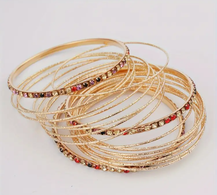 Gold Tone Bangle Set - photo 3