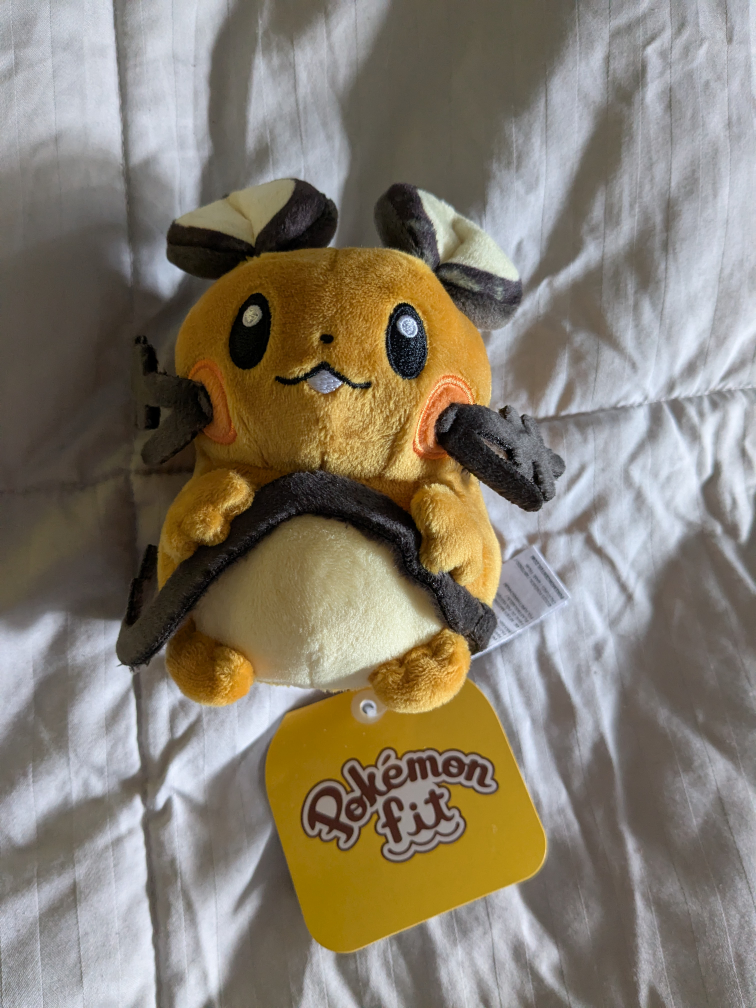 Pokémon Fit/Sitting Cutie Dedenne Plush