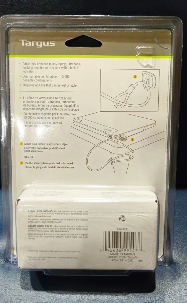 Laptop / Ultrabook Cable Lock image indicator(2)
