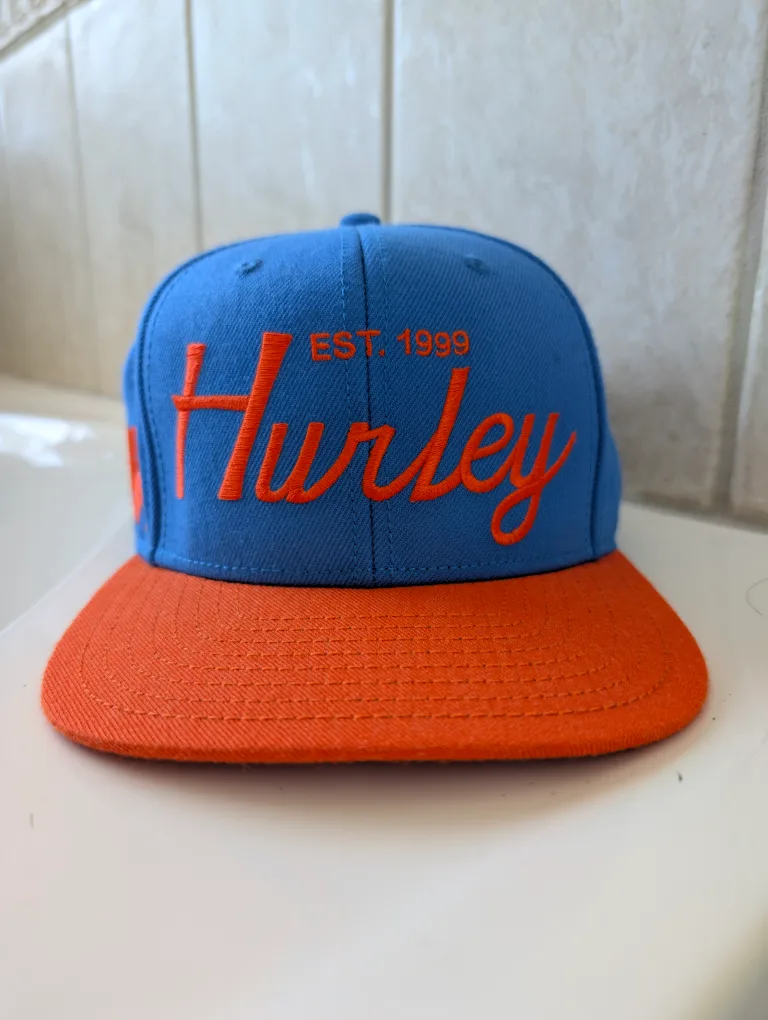 Hurley Blue and Orange Baseball Cap thumbnail