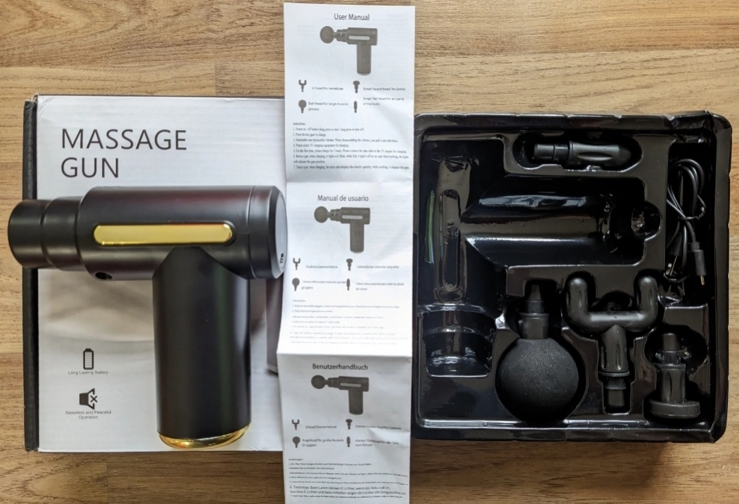 Percusion Massager with 6 Speeds & 4 Different Heads - photo 2