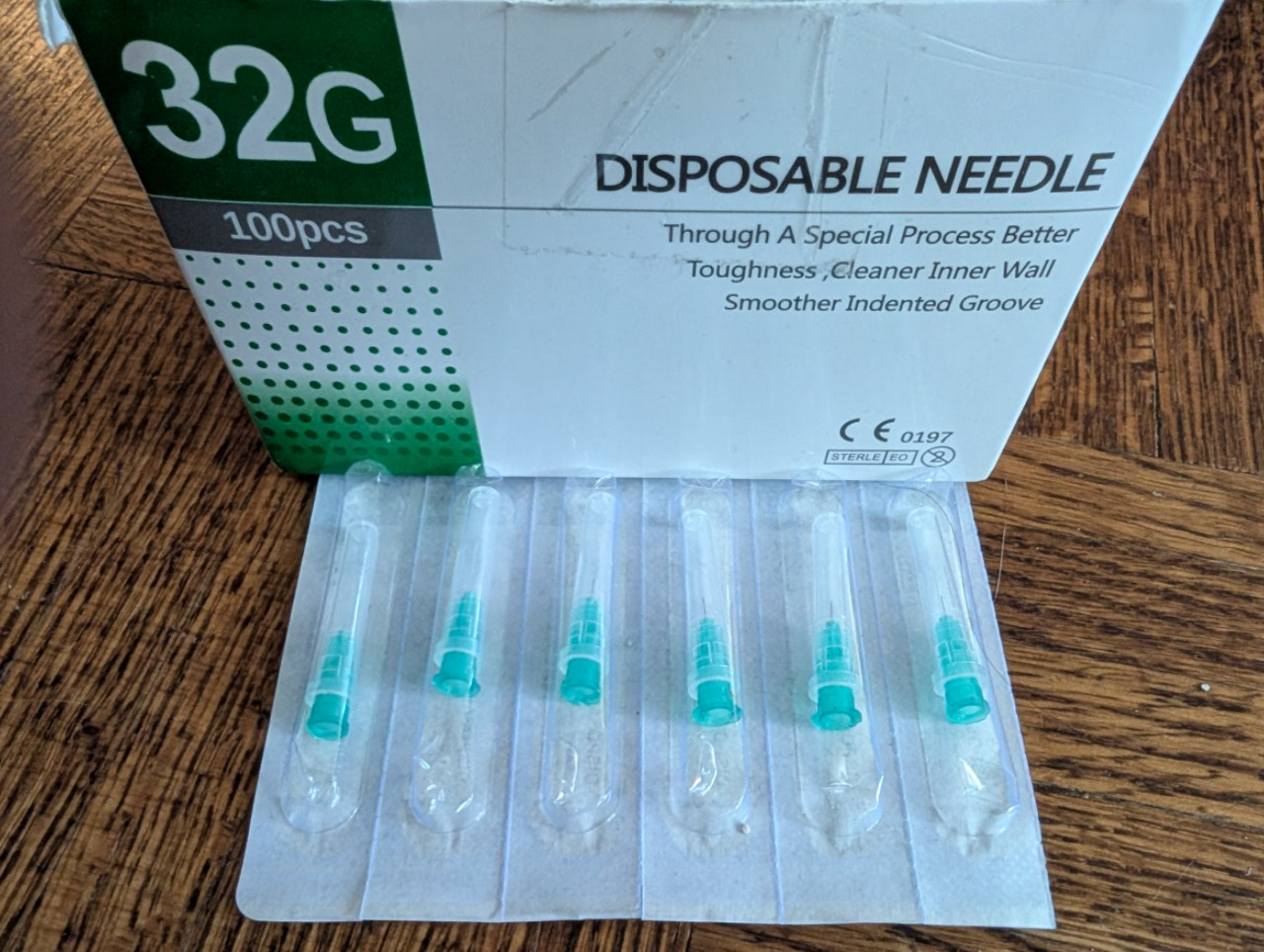 Disposable 32g needles pack of 100 - photo 2