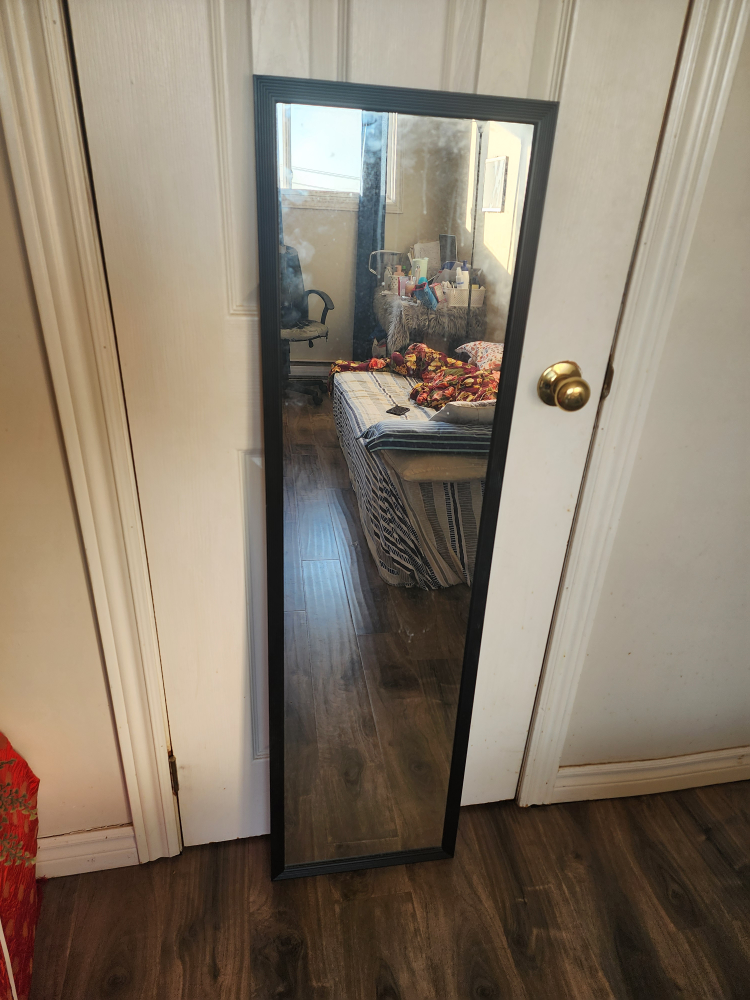 Black Framed Full Length Mirror - photo 2
