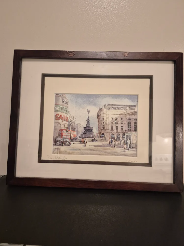 Framed London Piccadilly Circus Print by David Eddington image indicator(6)