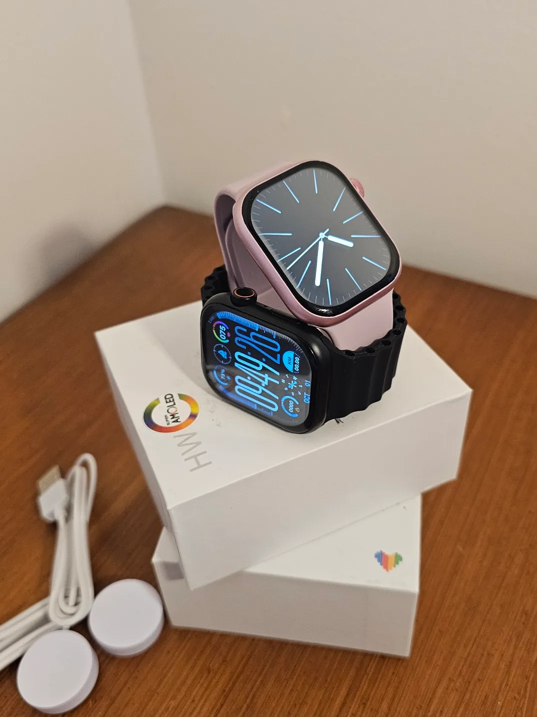 Smartwatches- Pink & Black thumbnail