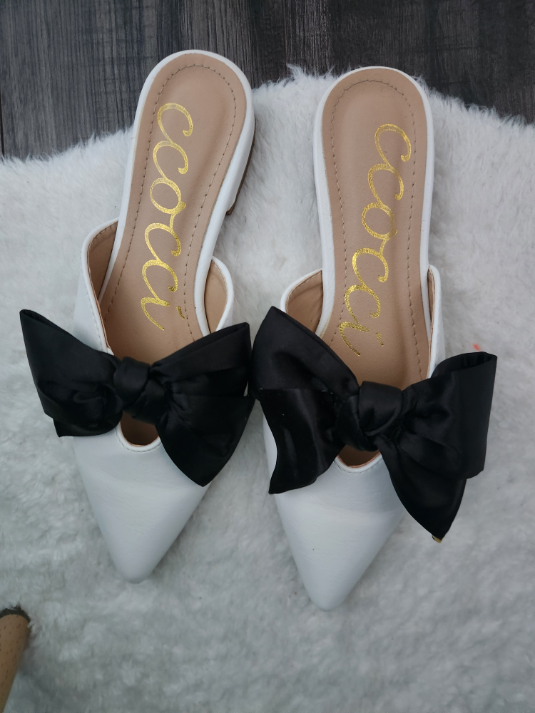 Cocorose London White Mules with Bow - photo 2