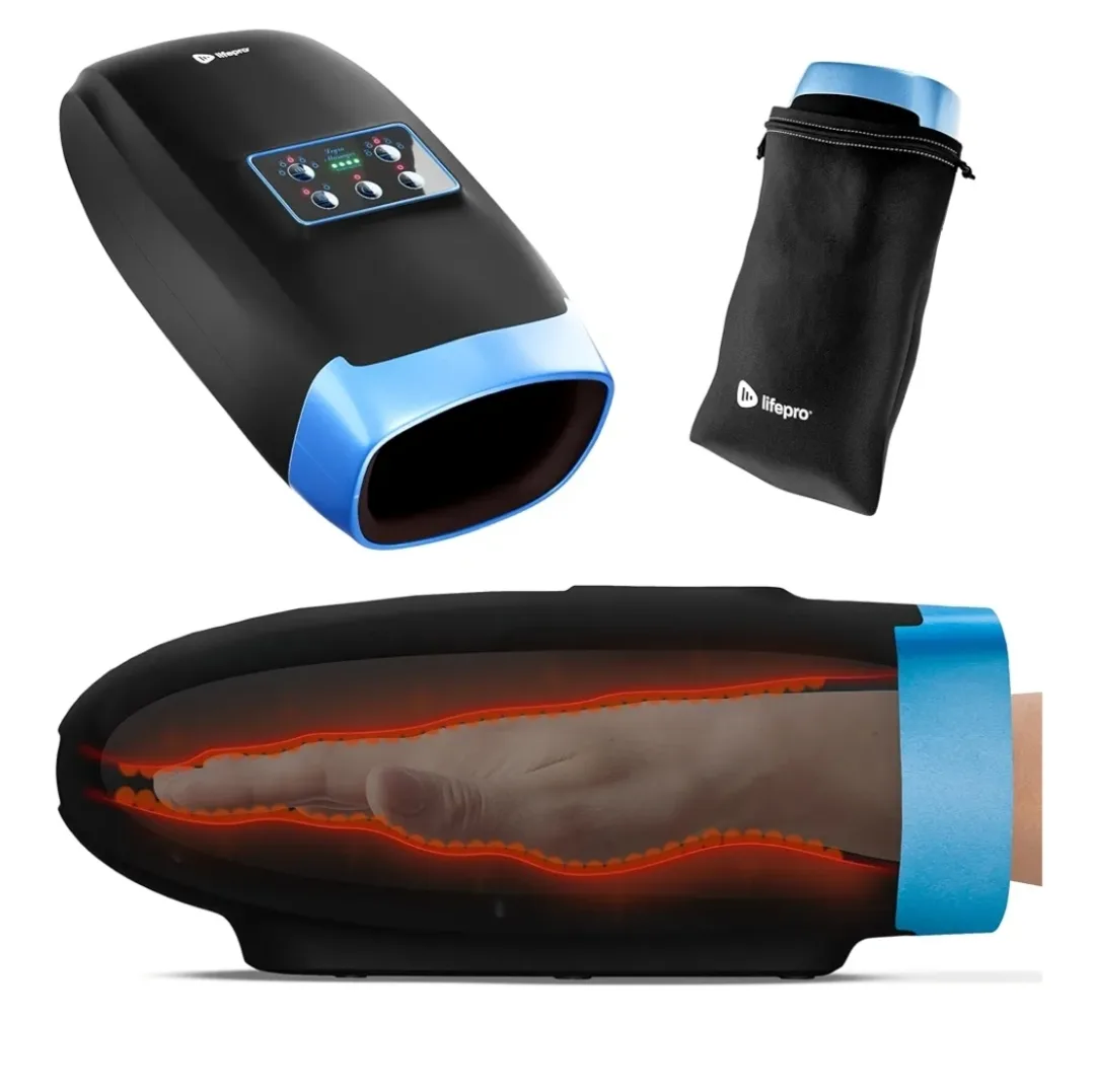 LifePro Hand Massager with Heat & Compression, Rechargeable thumbnail